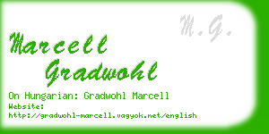 marcell gradwohl business card